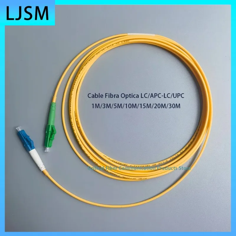 Cable Fibra Optica LCAPC-LCUPC Single-Mode Indoor FTTH Diameter 2.0mm Extension Cable Converter Patch Cord 3M/5M/10M/15M/20M/30M