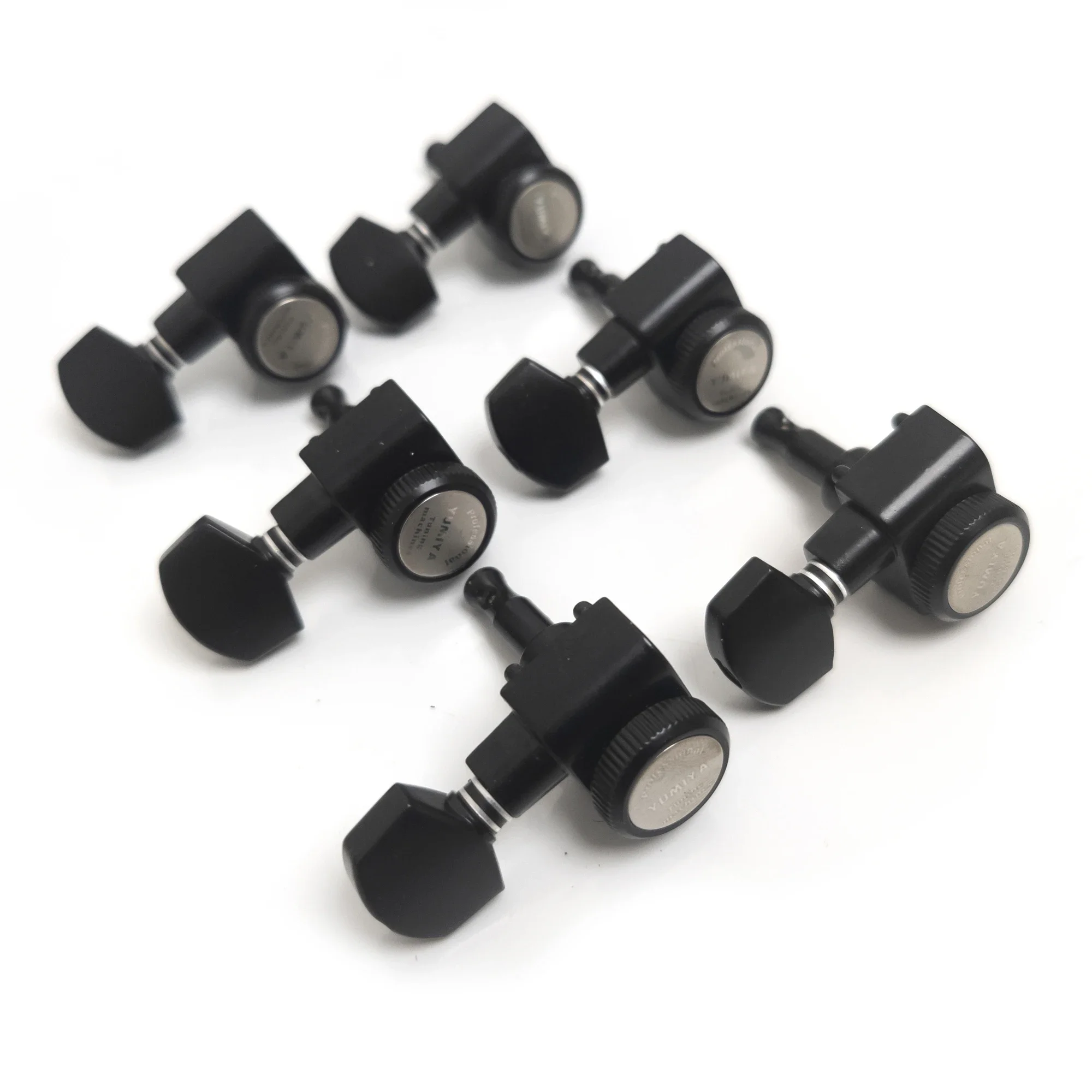 Afinadores de bloqueo de guitarra, clavijas de afinación de cuerdas de bloqueo de 6L, cabezales de máquina para guitarras eléctricas disponibles en cromo y negro mate