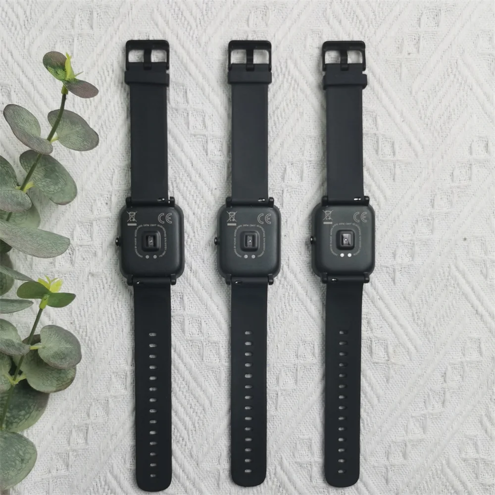 Exhibit-reloj inteligente Amazfit Bip Lite, accesorio de pulsera deportivo resistente al agua IP68 con Bluetooth, control del ritmo cardíaco, sin