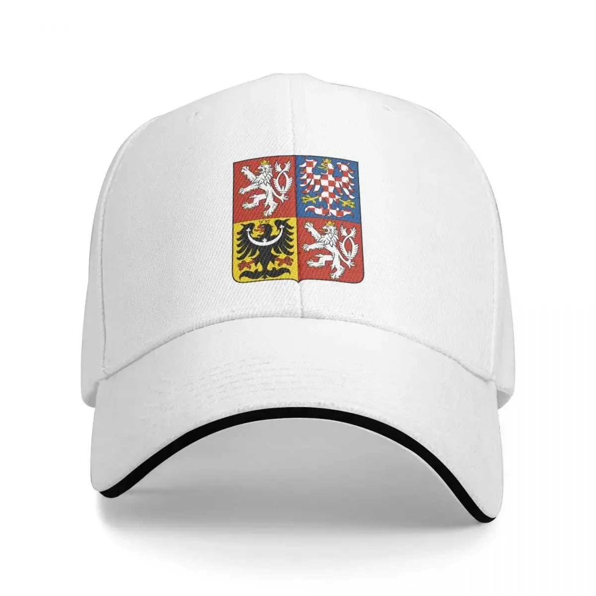 

Czech Republic Coat of Arms Baseball Caps Popular Sandwich Caps Unisex Style Adjustable Headwear Sport