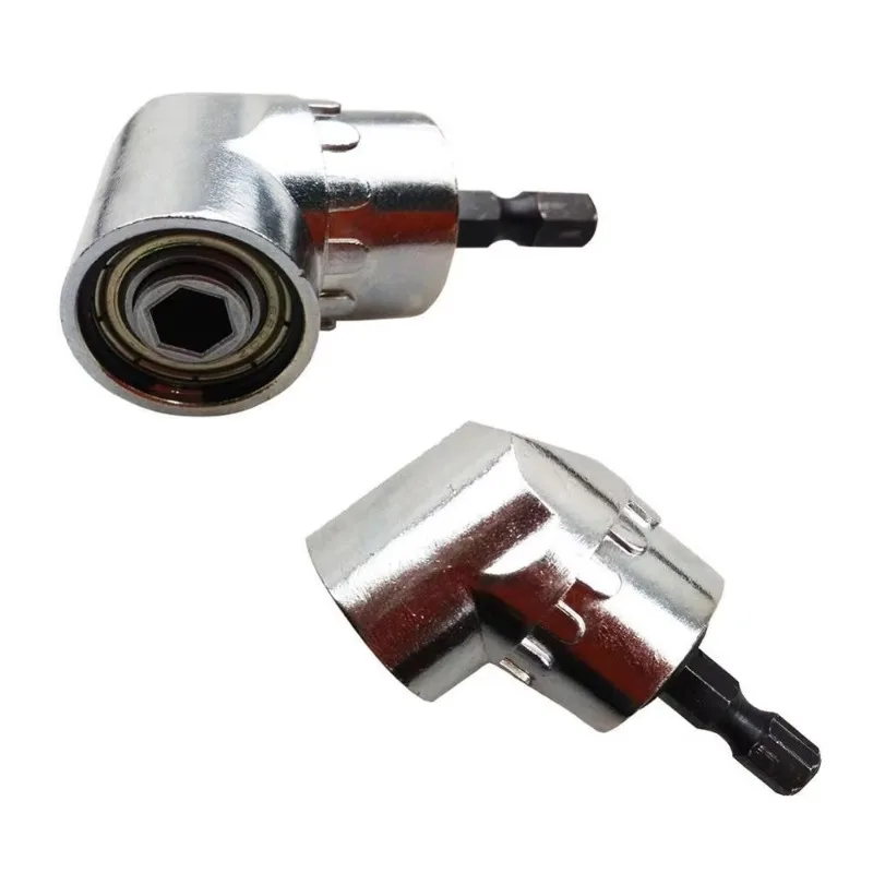 105 Degree Right Angle Screwdriver Attachment 1/4 Inch Hex Shank Drill Adapter for Tight Space Screwdriver Bits Turning Tools
