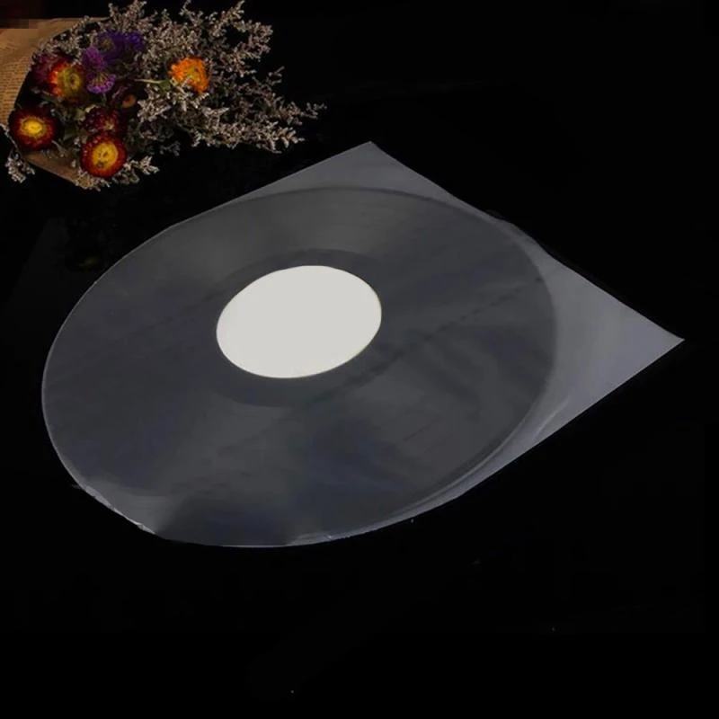 15/50 pcs 12-inch record sleeves LP LD record black vinyl record sleeves inner sleeves plastic transparent protective cover