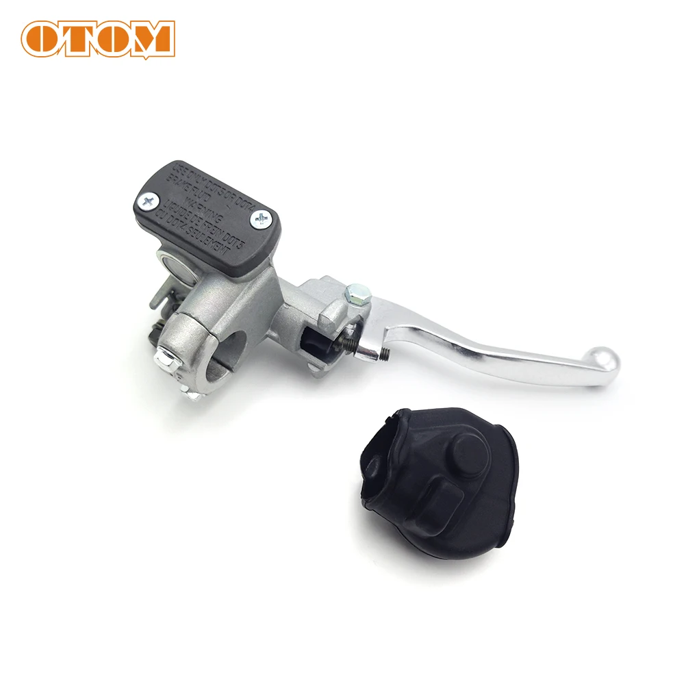 OTOM Motorcycle Upper Front Brake Master Cylinder CNC Reservoir Pump Handle Lever With Dustproof Rubber Sleeve For HONDA CRF250R