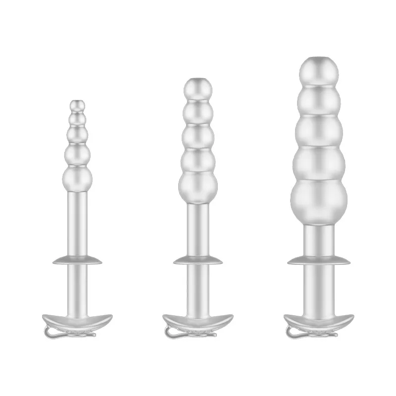 Parachute-style Beaded, Easy-to-clean Hollow Rod With Anti-slip Guide for Male Urethral Dilation Alternative Adult Sex Toys