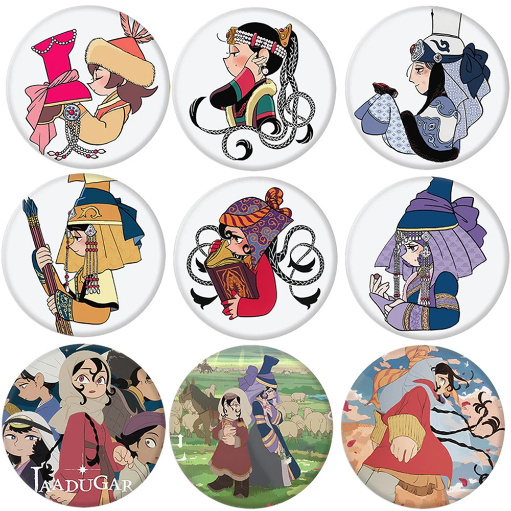 58mm Anime Jaadugar A Witch in Mongolia Cosplay COSTUME Badge Pin SPTE Tinplate Brooch﻿ Prop Gift