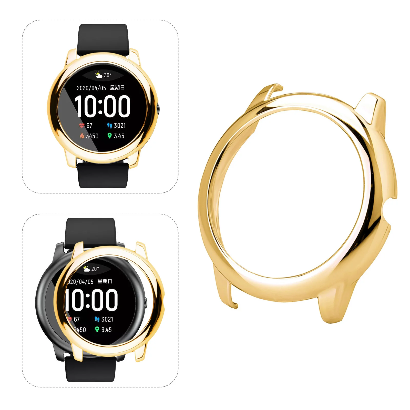 Protective Case Watch Shell Screen Protector Smart Cover The Watche Frame for Water Proof