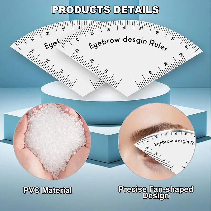 Linijka do brwi Szybkie rysowanie Linijka do projektowania brwi Narzędzie do mapowania microbladingu Linijka do modelowania Makijaż permanentny Linijka do rysowania Akcesoria