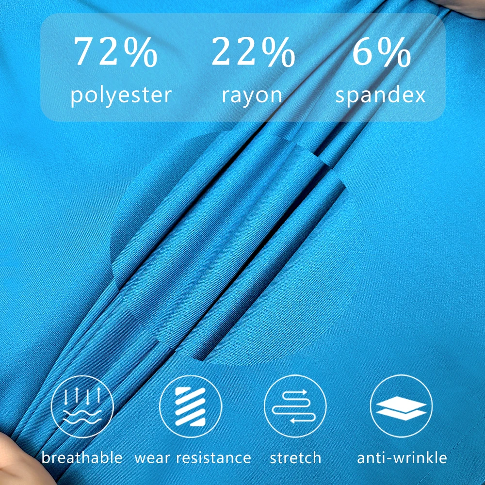 ملابس عمل قصيرة الأكمام زي طبيب المستشفى بدلة سبا للنساء ملابس جراحية طبية مجموعة فرك عيادة الأسنان ملحقات الممرضات #5