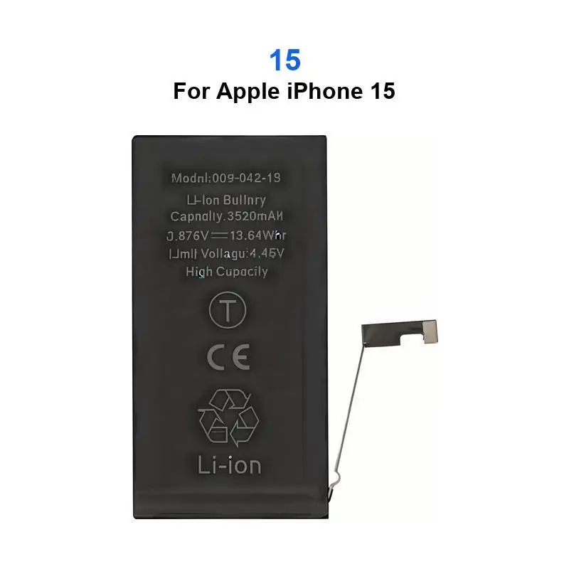 

Battery For Apple iPhone 15 Plus Pro 15Pro Max 15Plus