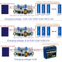 MPPT Solar Charge Controller Module 4A 3.6-24V Li-ion Li-po LiFePO4 Battery Charger SD29AJTC For 9V 12V 18V 24V Solar Panels