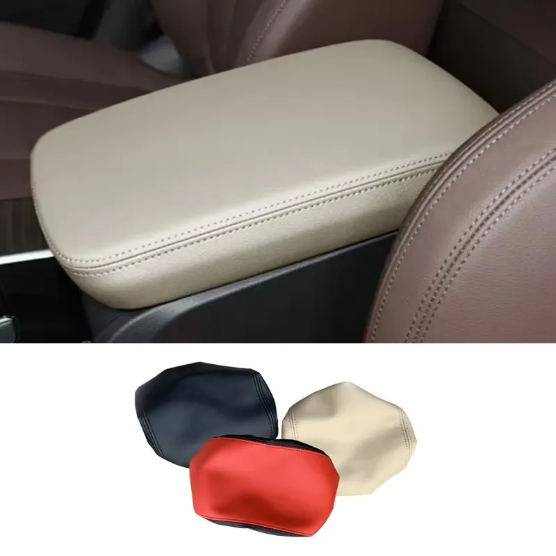 For BMW X3 G01 G08 2019-2020 Car Console Handrest Armrest Box Leather Protect Sleeve Decoration Cover Trim Interior Accessories