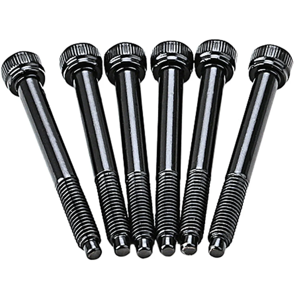 

6pcs Electric Guitar Bridge Saddle Screws Replacement Metal Tone Sustain Professional Parts Accessories