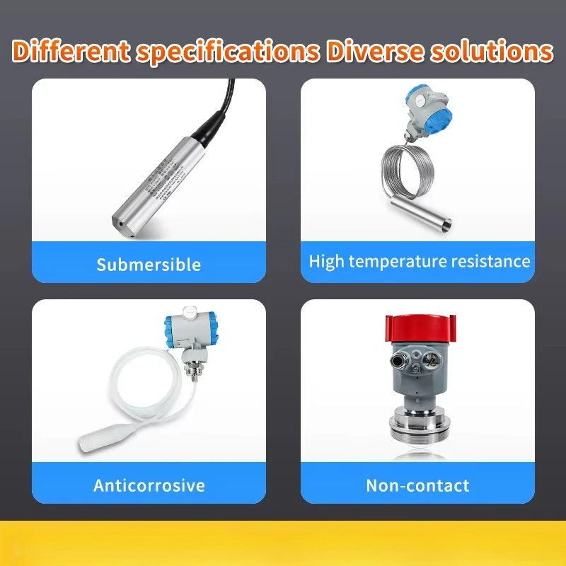 Picture 4: Anti Corrosive Stainless Steel Rs485 Lcd Display radar Level Sensor Meter Transmitter for Grain Solid Paint with Level Indicator