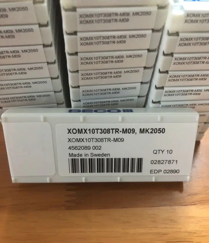 

Hard alloy cutting blades XOMX10T308TR-M09,MK2050