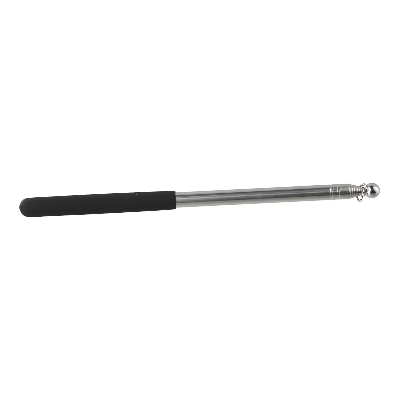 Teaching Tool Flag Pole Flag Pole Telescopic Black Easy To-Carry Retractable Stainless Steel Retractable Function