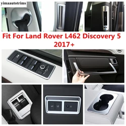 Water Cup / Safety Belt Buckle / Window Lift / Head Light Cover Trim ABS Accessories For Land Rover L462 Discovery 5 2017 - 2022