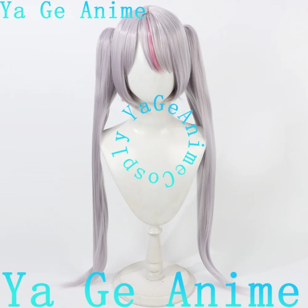 VTuber 우사키 미미 코스프레 가발 클로 클립 애니메이션 리얼리티 쇼 게임 롤플레잉 가발 애니메이션 댄스 파티에 사용됨