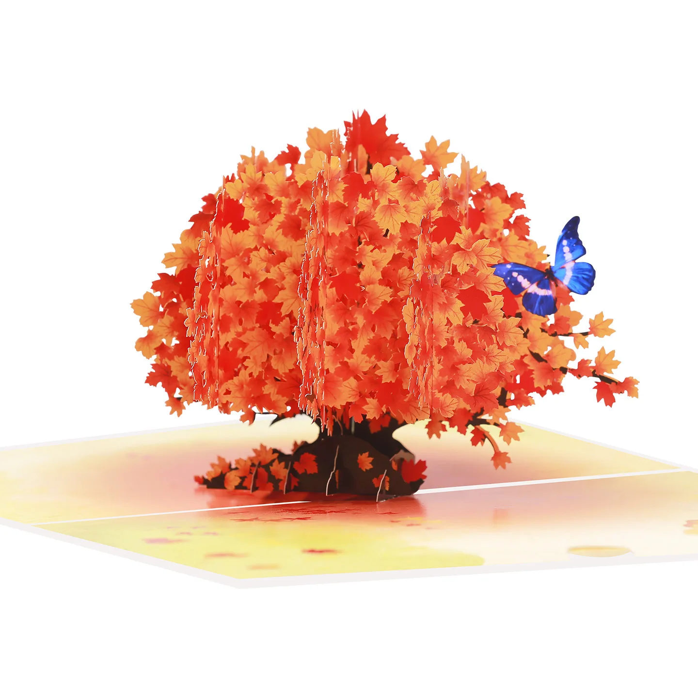 

10 шт. открыток ручной работы с 3D-эффектом в виде кленовой бабочки для приглашений, благодарностей, на Рождество, свадьбу, день рождения, подарок на вечеринку