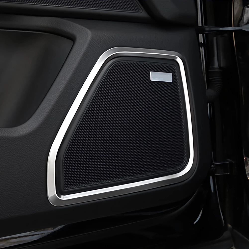 

1 Set Car Stickers For Porsche Macan 2014 - 2024 Indoor Supplies Four-door Audio Speaker Decoration Accessories Parts ABS Frame