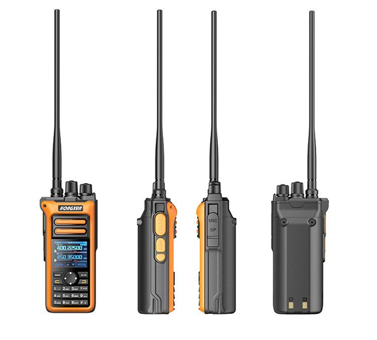 Hx GT-10 profissional ao ar livre walkie talkie para caça uhf/vhf tipo-c/doca de carregamento 1.77 "tela colorida bateria de grande capacidade