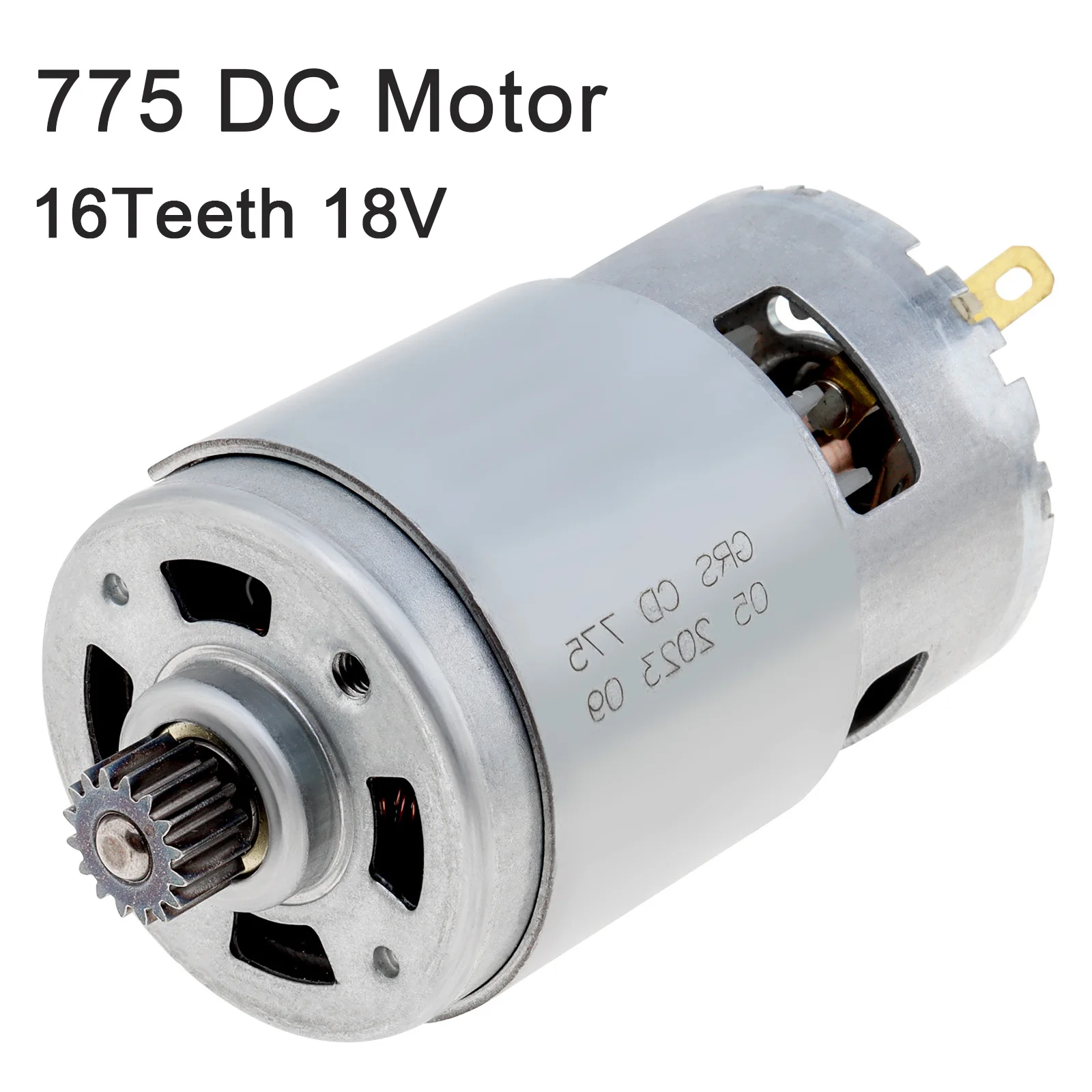 775 DC Motor 16 Teeth 18V High-speed Large Torque Micro Motor Fit for Makita Impact Drill / Electric Drill