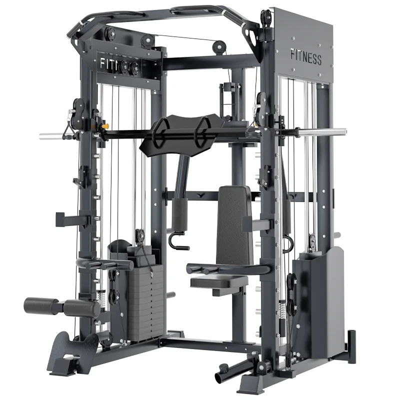 

Multi-Functional Trainer Gantry Fitness Equipment Home Use Squat Bench Press Rack Smith Machine