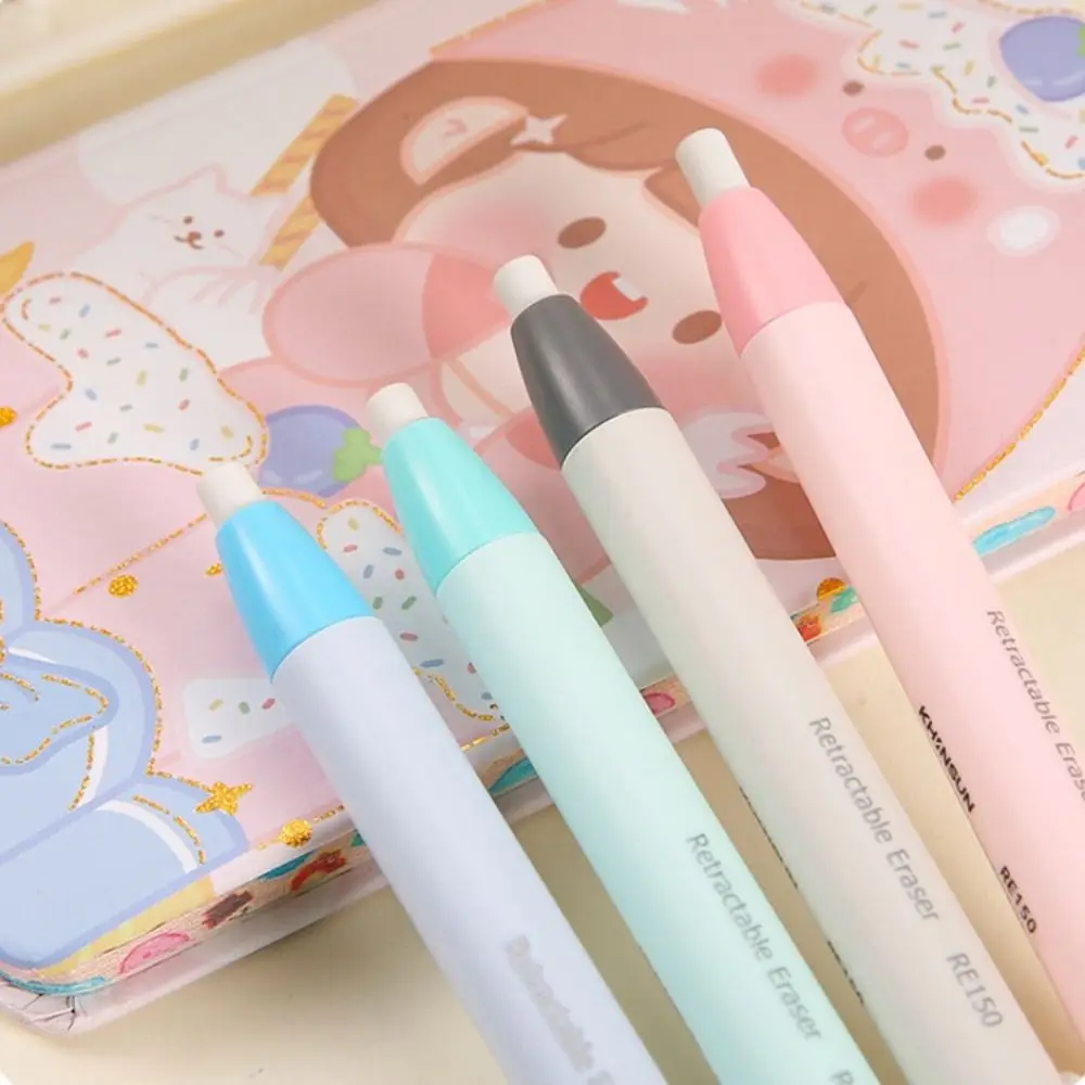 

Creative Replaceable Core Pencil Erasers Press Type Retractable Pencil Rubber Retractable Eraser Kids Gift