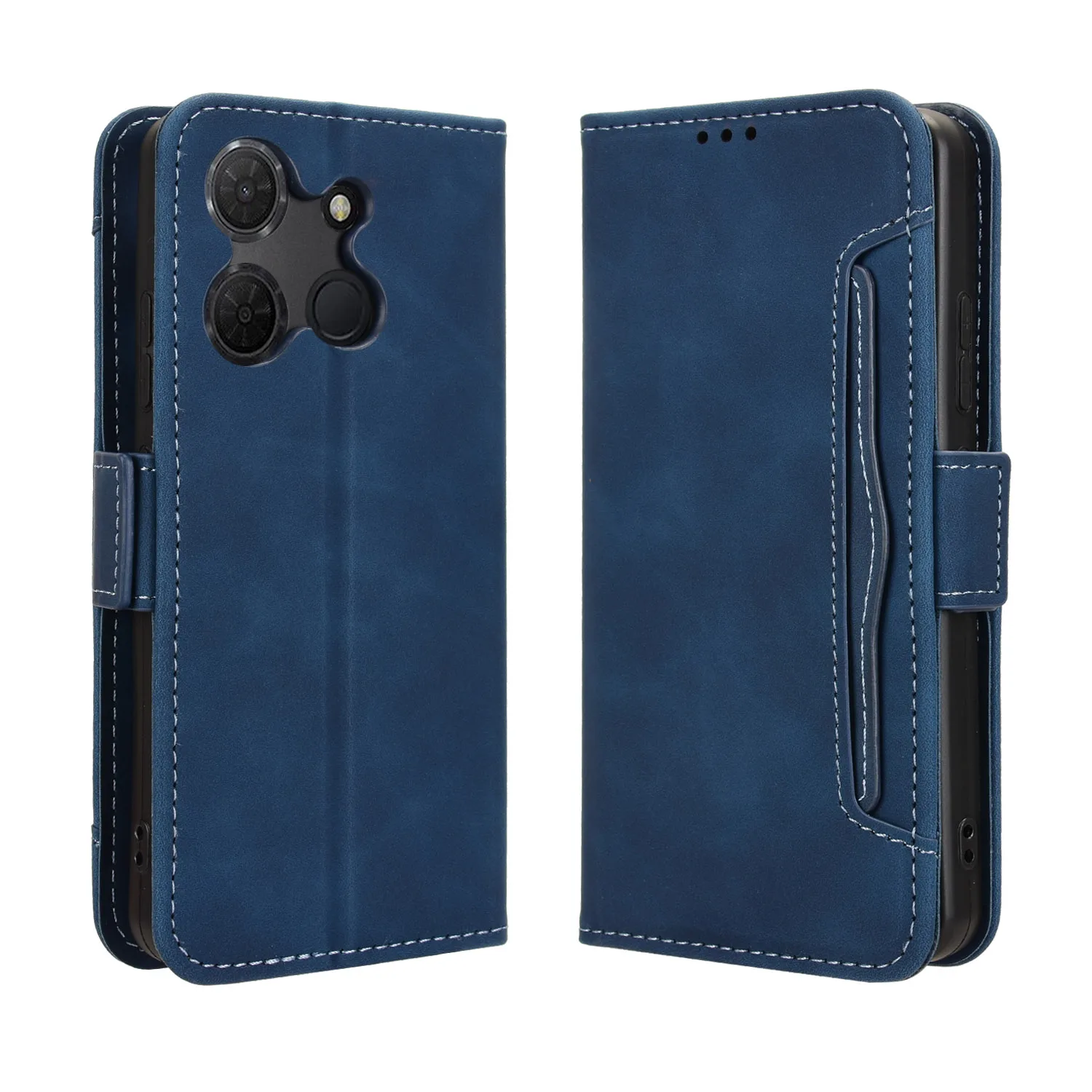 Flip leather Magnetic attraction wallet protective cover For TCL 503 6.6 inch Many card slot Shockproof Phone Case For TCL503