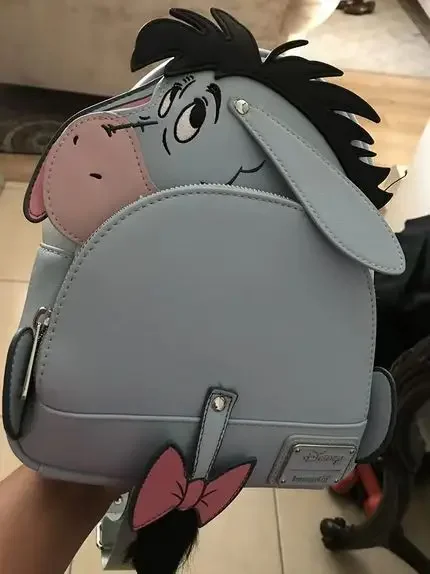 Disney PU Leather Eeyore  Backpack Loki Baby Yoda Lady Bags Toy Story 3 Alien PU Leather Double Strap Shoulder Bag Purse