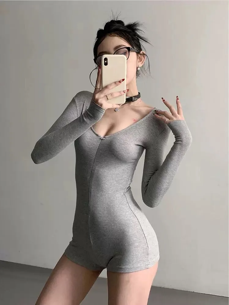 Printemps automne longue Sve V Ne combinaison femmes sport décontracté orts Yoga vêtements taille haute jambe droite pantalon