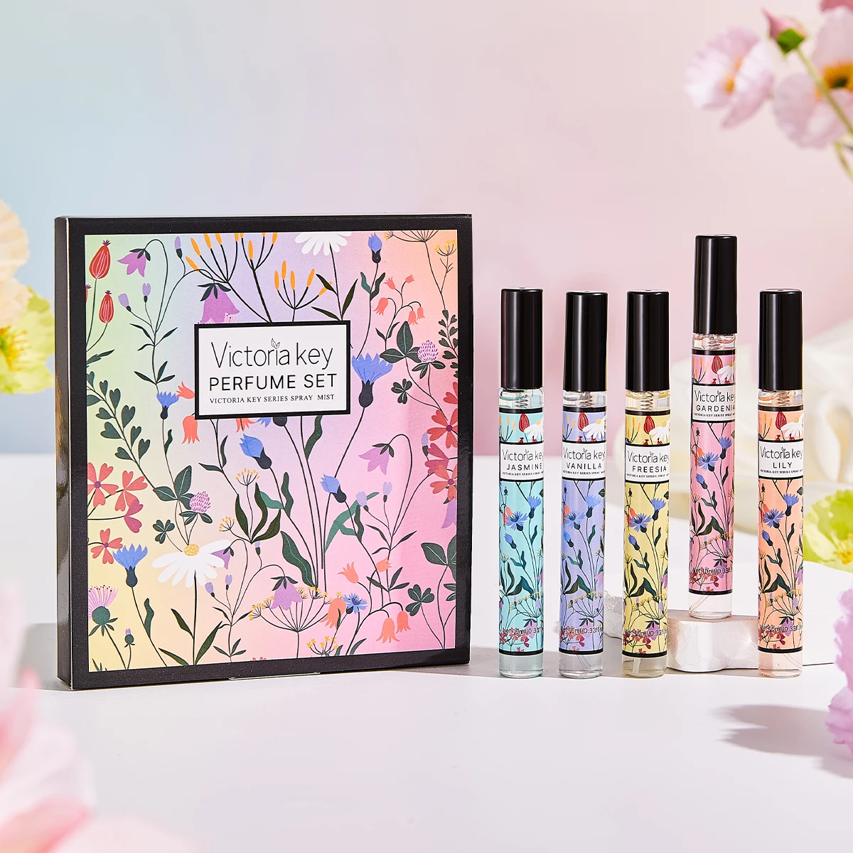 

Освежитель воздуха в подарочной упаковке (без алкоголя) | Жасмин/Ванилья/Фрезия Цветочные ароматы | Портативный ароматизатор для дома, автомобиля, офиса и