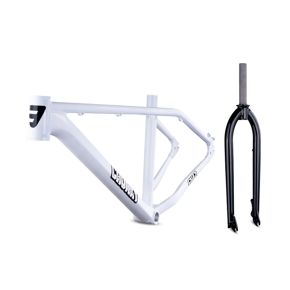 

Funsea Alloy Frame of Stunt Wheelie Big BMX of 27.5" Bike Frames Head Tube for Integrated Headset Rigid Fork Chromoly