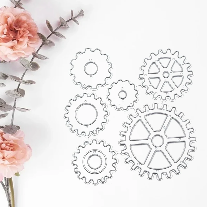 Steampunk Gear ตัดโลหะ Die DIY การ์ดเชิญวันหยุดทำอุปกรณ์