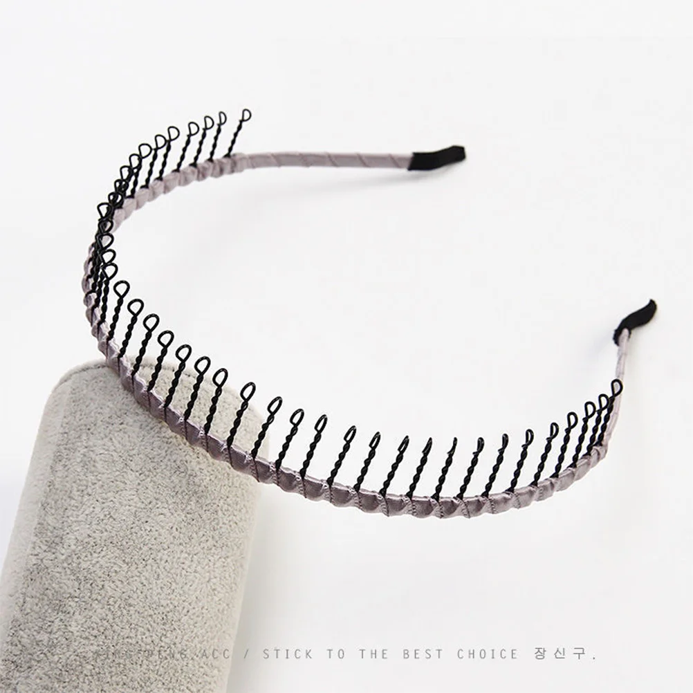 

7 pcs Metal Long Teeth Comb Anti-Slip Headband For Sports Makeup Face Washing Hair Styling Tool Mixed Colors Hair Accessories