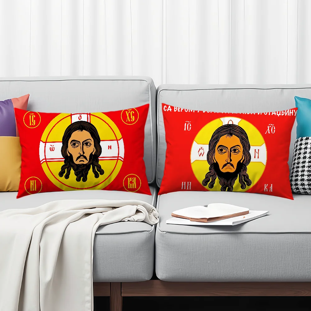 

Русская Православная Церковь Христианский Иисус Христос Прямоугольная Наволочка Домашний Диван Гостиная Офис Кофейня Наволочка