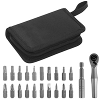 Mini Ratchet Wrench Set 22 in 1 Multifunctional Right Angle Screwdriver Kit with 20 Bits Small Ratcheting Screwdriver Tool Kit