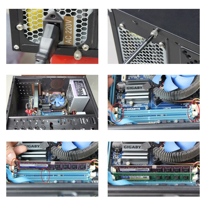 Xiede وحدة ذاكرة الوصول العشوائي للكمبيوتر المكتبي Ddr 1Gb Ddr1 184Pin Dimm