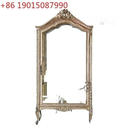 

French retro furniture, painted bungalow shabby chic romantic French wine cabinet, display cabinet glass single door