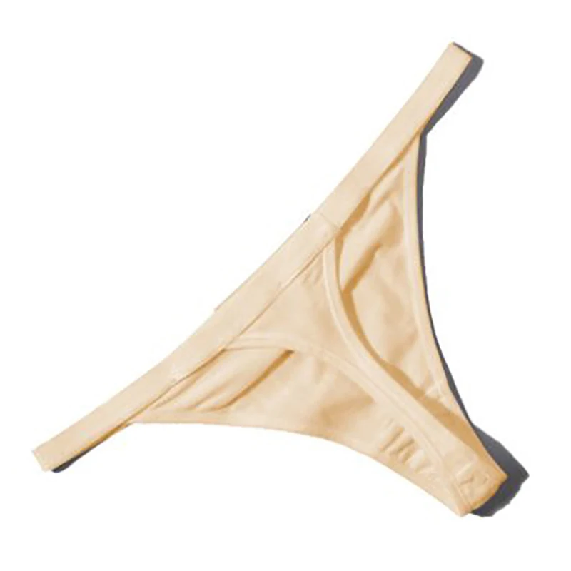 ALLTOOALL 3ks sexy bavlněné tanga s nízkým pasem, bezešvé dámské prodyšné spodní prádlo, pohodlné spodní prádlo pro ženy, G string - náhled 4