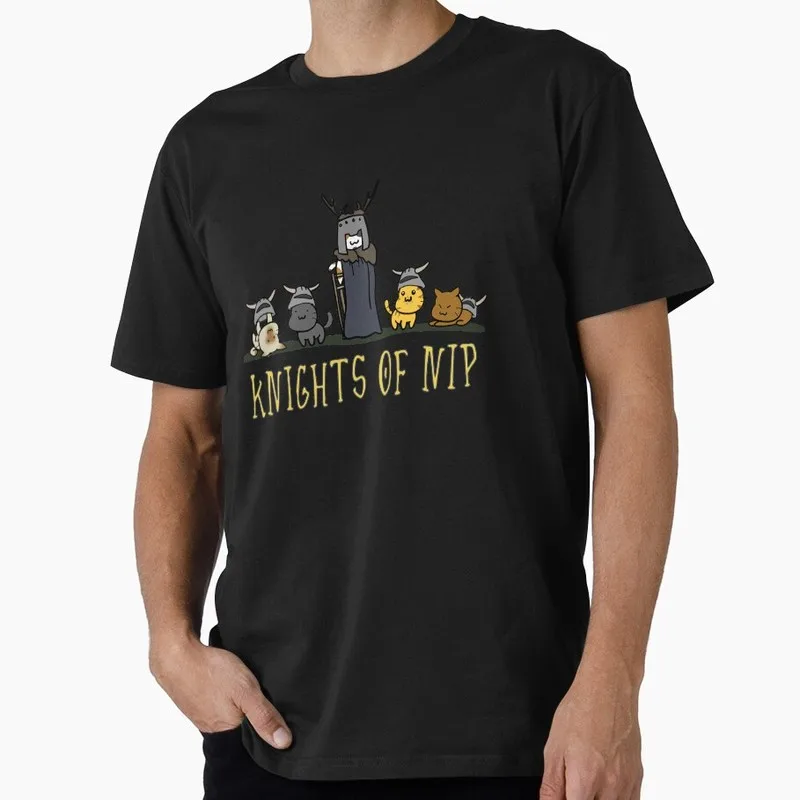 Knights of Nip Funny Monty Python Gift T-shirt Short Sleeve Tee British Comedy Graphic Clothes US Size Tops S-6XL