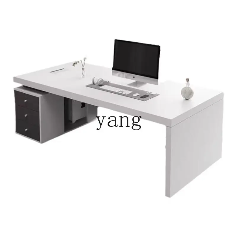 

LH Modern Office Staff Desk Workstation Desk Durable Single Office with Drawer