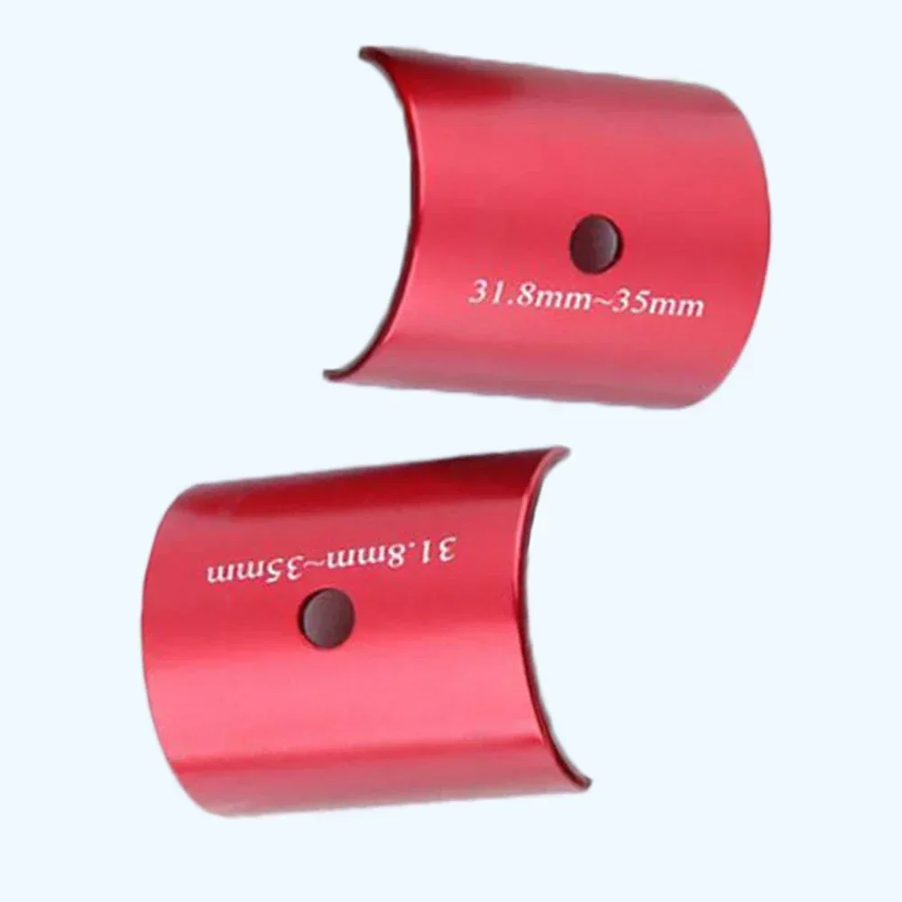 Converter Handlebar Stem Reducer Reducer Shim Bike Parts Red Replacement Spare Tube 31.8mm to 35mm Aluminum Alloy