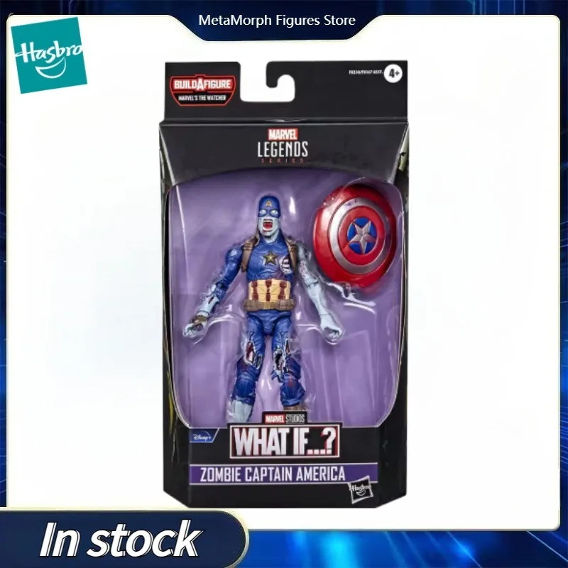 

Original Hasbro Marvel Legends Series Zombie Captain America Anime Figure Model Collection Toy