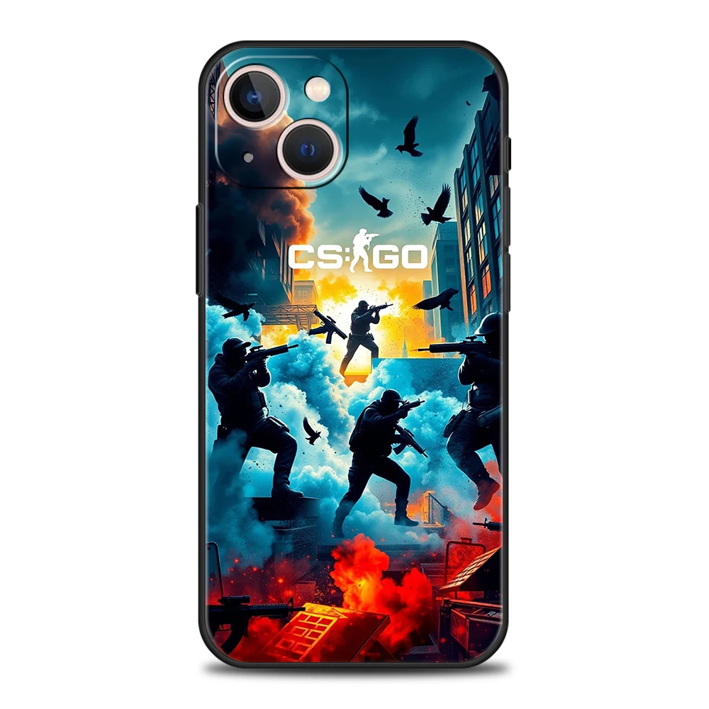 Counter Strike CS GO Hot Game Handyhülle für iPhone 16 15 14 13 12 Pro Max 11 Pro Max 7 8 Plus XS XR stoßfeste Silikonhülle – Detail 7