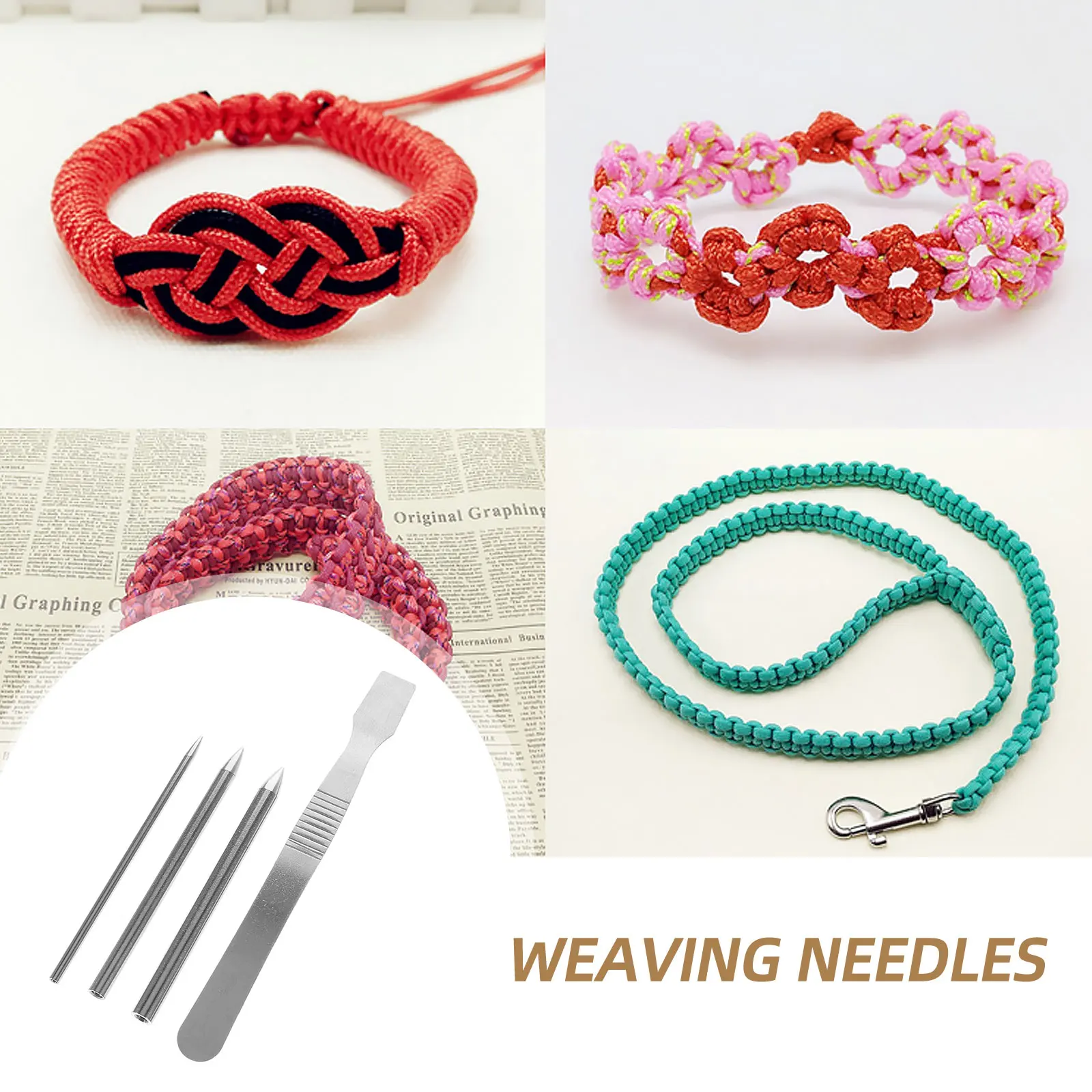 

Needle Tool Lacing Needle Tools Spike Metal DIY Bracelet Making Equipment For Glove Repair Kit