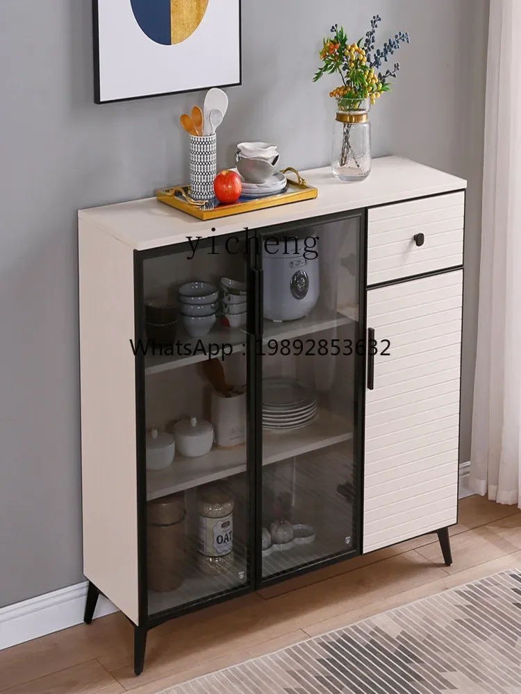 u11  Gold Dining Side Modern Simple Home Kitchen Storage Cabinet Locker Living Room Tea Cabinet