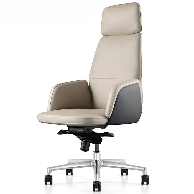 BLeather boss chair Business home comfortable office chair Office seat, human sedentary computer chair
