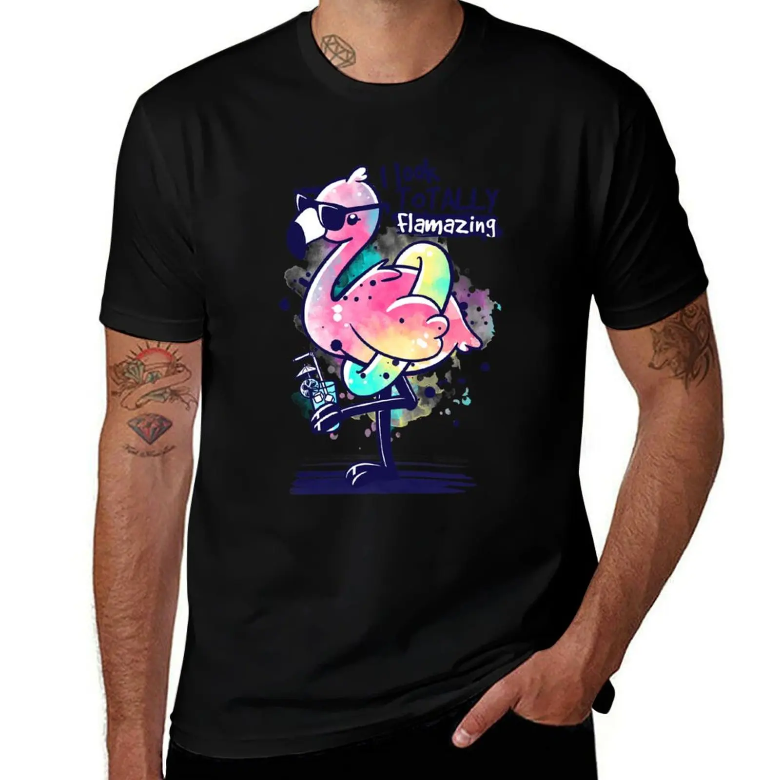 

Flamazing flamingo T-Shirt man t shirts for men t shirt man cotton