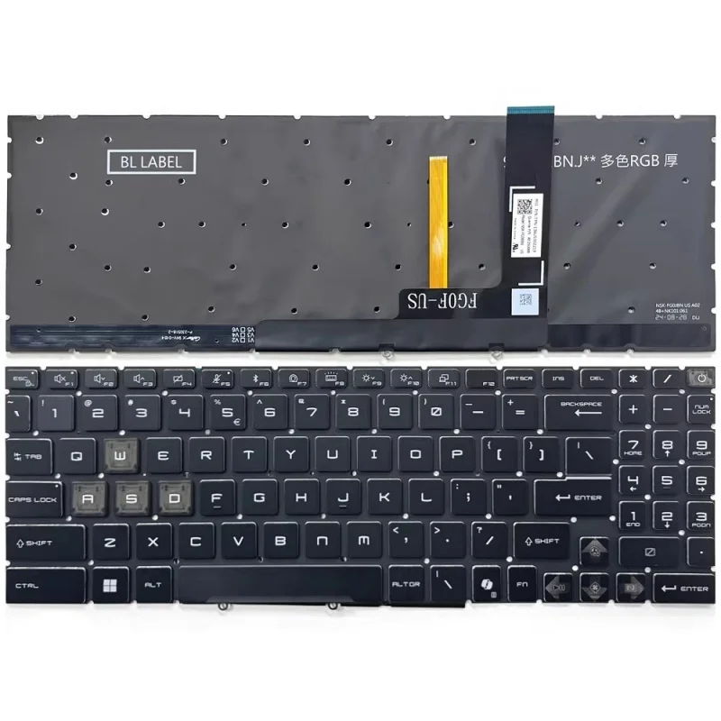 

Новая клавиатура LL+ для MSI Katana 17 HX B14W / 17 HX B14WGK US с 4-зонной RGB-подсветкой