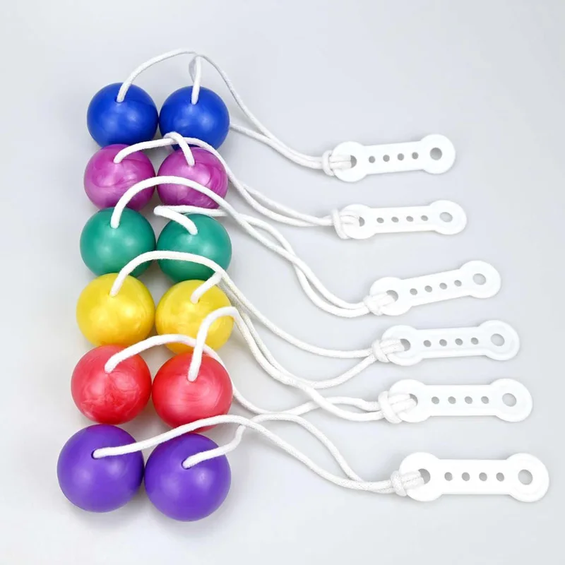 5PCS Vintage Clackers Balls On a String Lato Summer Toy Fidget For Autism ASHD Novelty Gifts For Boys Girls Birthday Party Favors